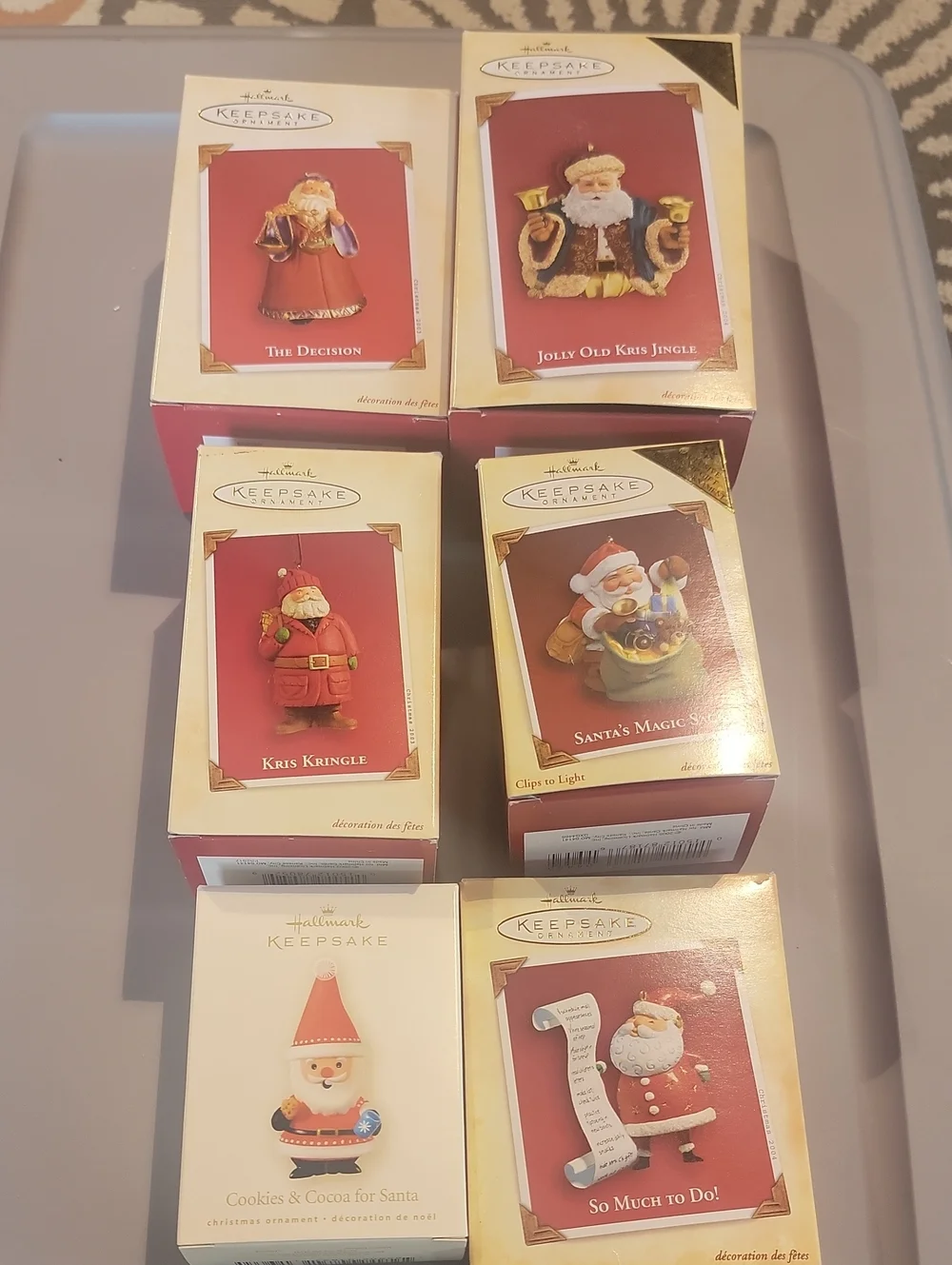 Hallmark Santa Claus Ornaments